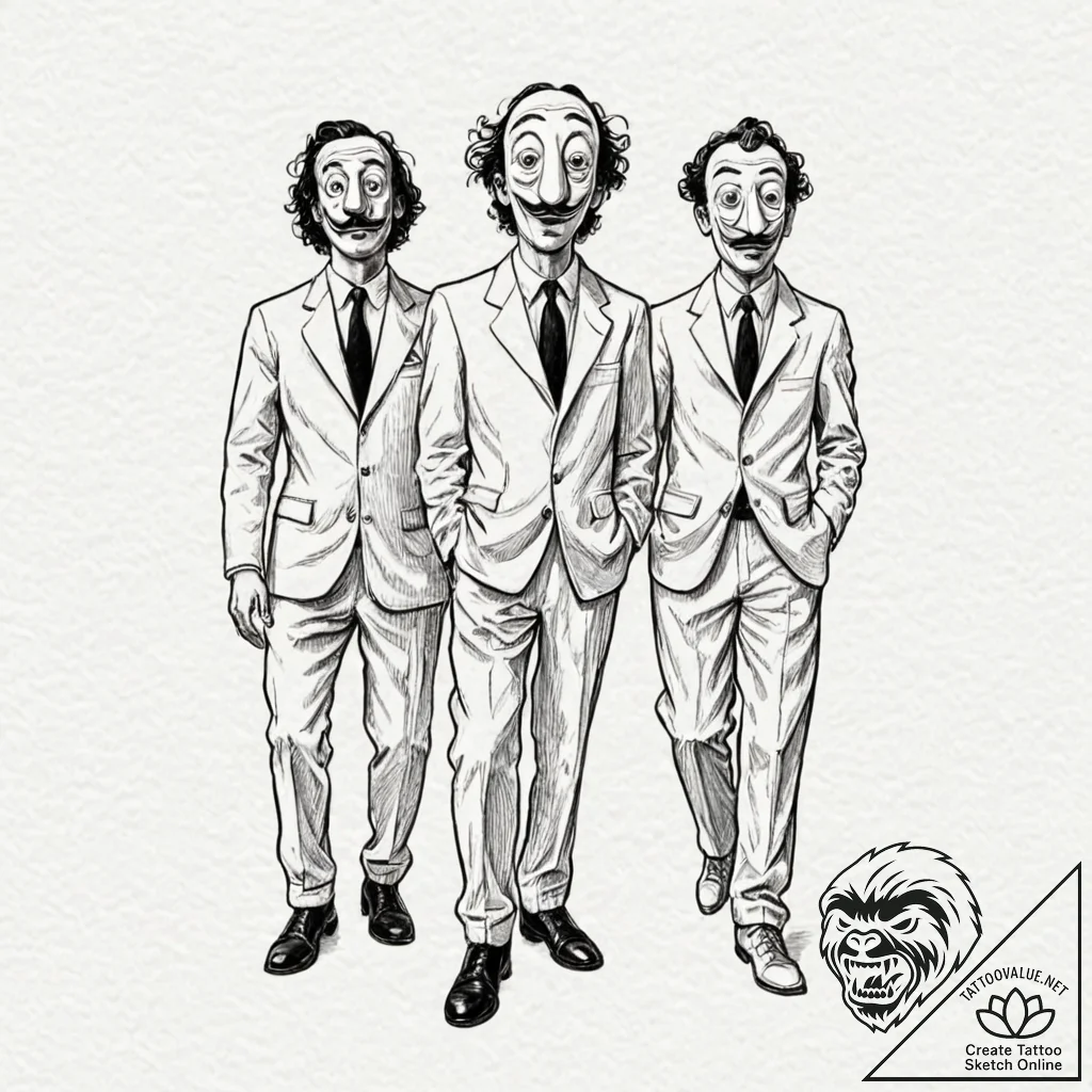 A graphic novel style tattoo of the character... - tattoo sketch (№1752733311_0, 17.07.2025 06:21) — tattoovalue.net
