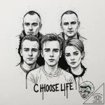 A sketch of the main characters from trainspo… – tattoo sketch (№1752733711_0, 17.07.2025 06:28) — tattoovalue.net