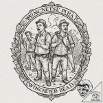 A linework tattoo of the winchester pub sign… – tattoo sketch (№1752733951_0, 17.07.2025 06:32) — tattoovalue.net