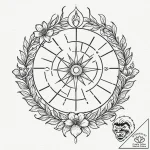 Tattoo design a zodiac flower (e.g., honeysuc… – tattoo sketch (№1752734187_0, 17.07.2025 06:36) — tattoovalue.net
