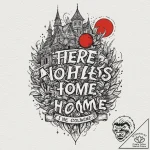 A linework tattoo of the “there’s no place li… – tattoo sketch (№1752734907_0, 17.07.2025 06:48) — tattoovalue.net