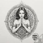 A neo-traditional tattoo of the main characte… – tattoo sketch (№1752735601_0, 17.07.2025 07:00) — tattoovalue.net