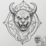 A neo-traditional tattoo of nandor the relent… – tattoo sketch (№1752735914_0, 17.07.2025 07:05) — tattoovalue.net