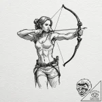 Tattoo sketch a realistic sagittarius archer,… – tattoo sketch (№1752736147_0, 17.07.2025 07:09) — tattoovalue.net