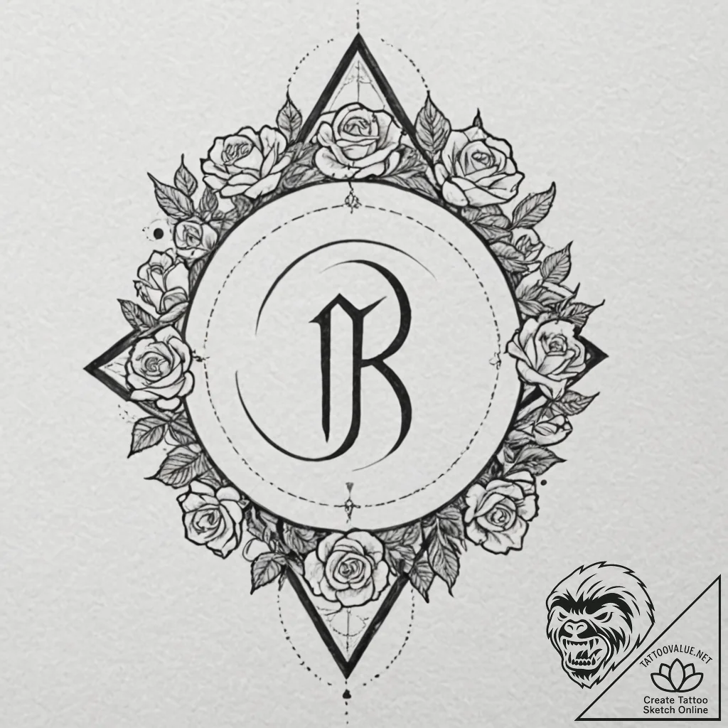 66. tattoo sketch: the rune "alatyr," depicte... - tattoo sketch (№1752736529_0, 17.07.2025 07:15) — tattoovalue.net