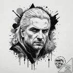 ведьмак (the witcher – netflix version), arti… – tattoo sketch (№1752736761_0, 17.07.2025 07:19) — tattoovalue.net