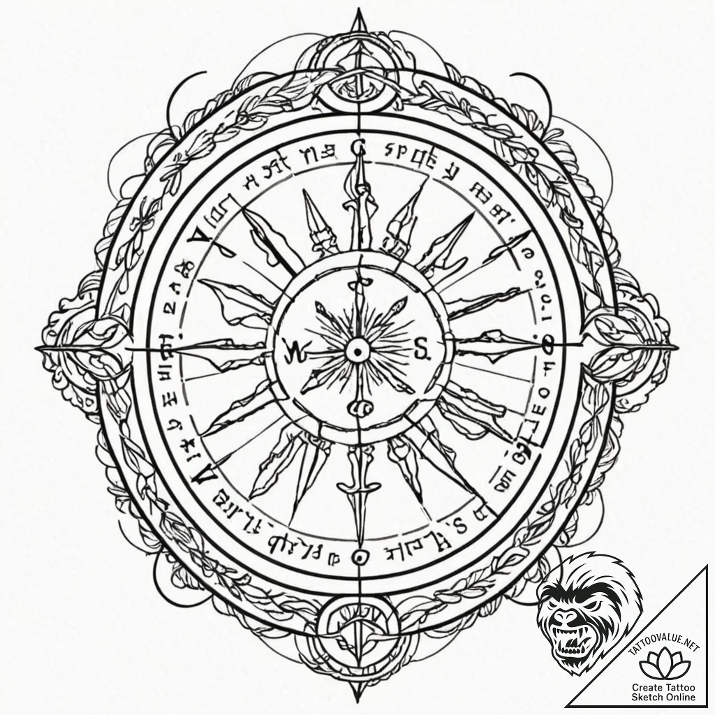 Tattoo design a zodiac symbol with a tiny, co... - tattoo sketch (№1752738475_0, 17.07.2025 07:47) — tattoovalue.net