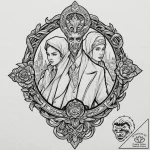 р“сђсѓрїрїр° 2: р‘сђр°с‚сѓс‚рірѕ рё р”рѕр»рі… – tattoo sketch (№1752738787_0, 17.07.2025 07:53) — tattoovalue.net