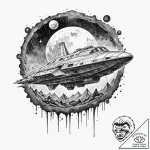 A sketch of the derelict alien ship on lv-426… – tattoo sketch (№1752739545_0, 17.07.2025 08:05) — tattoovalue.net