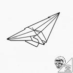 Tattoo design a classic paper airplane., conc… – tattoo sketch (№1752739705_0, 17.07.2025 08:08) — tattoovalue.net
