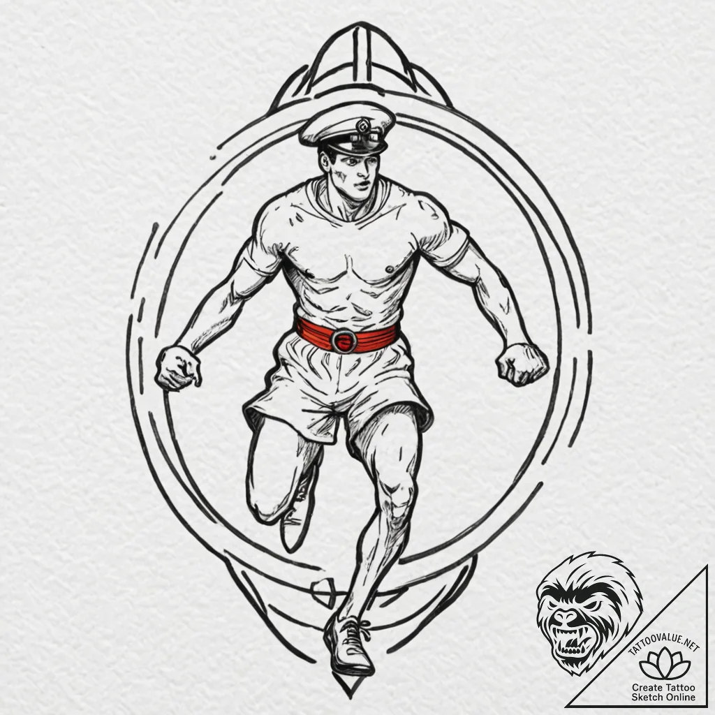 Tattoo design a stylized representation of hu... - tattoo sketch (№1752741753_0, 17.07.2025 08:42) — tattoovalue.net