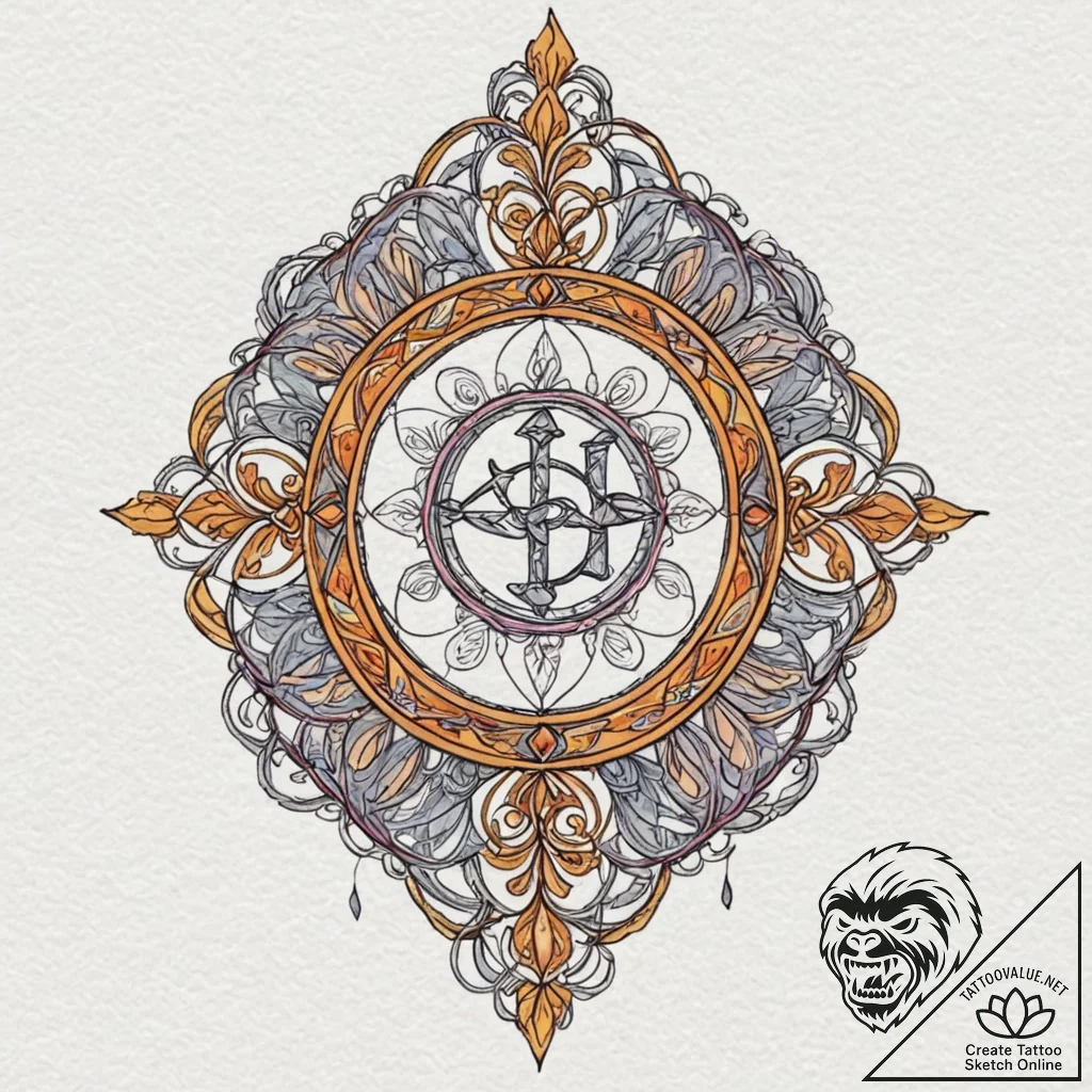 р“сђсѓрїрїр° 14: рўрёрјрірѕр»с‹ р”рѕрјр° рё р... - tattoo sketch (№1752742139_0, 17.07.2025 08:48) — tattoovalue.net