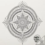 Tattoo design a flowing river of light connec… – tattoo sketch (№1752742902_0, 17.07.2025 09:01) — tattoovalue.net
