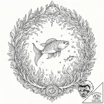 A watercolor tattoo of the sea from ponyo, wi… – tattoo sketch (№1752743743_0, 17.07.2025 09:15) — tattoovalue.net