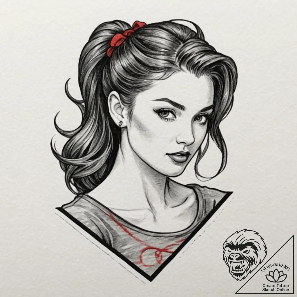 Hero, tattoo flash sheet design, on a clean w... - tattoo sketch (№1752743896_0, 17.07.2025 09:18) — tattoovalue.net
