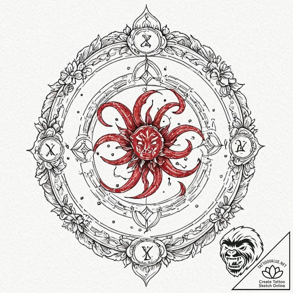 Tattoo sketch a floral design for each zodiac... - tattoo sketch (№1752745122_0, 17.07.2025 09:38) — tattoovalue.net