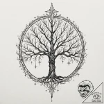 A beautiful linework tattoo sketch of the whi… – tattoo sketch (№1752747379_0, 17.07.2025 10:16) — tattoovalue.net
