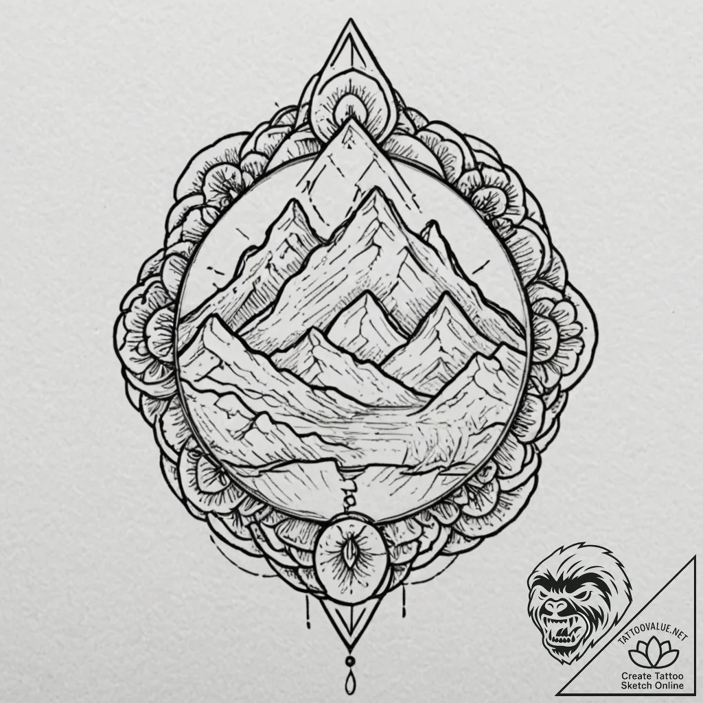 Tattoo sketch a strong, unyielding wall made... - tattoo sketch (№1752747458_0, 17.07.2025 10:17) — tattoovalue.net