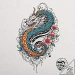 A tattoo of the “spinner” police car, detaile… – tattoo sketch (№1752747692_0, 17.07.2025 10:21) — tattoovalue.net