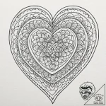 Heart, tattoo drawing outline, on a clean whi… – tattoo sketch (№1752747846_0, 17.07.2025 10:24) — tattoovalue.net