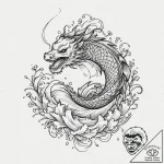 Tattoo design a strong gust of wind shaping a… – tattoo sketch (№1752748391_0, 17.07.2025 10:33) — tattoovalue.net