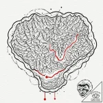 Tattoo design a simple map line tracing a sha… – tattoo sketch (№1752748780_0, 17.07.2025 10:39) — tattoovalue.net