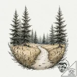 143. (stalker) a melancholic watercolor sketc… – tattoo sketch (№1752749323_0, 17.07.2025 10:48) — tattoovalue.net