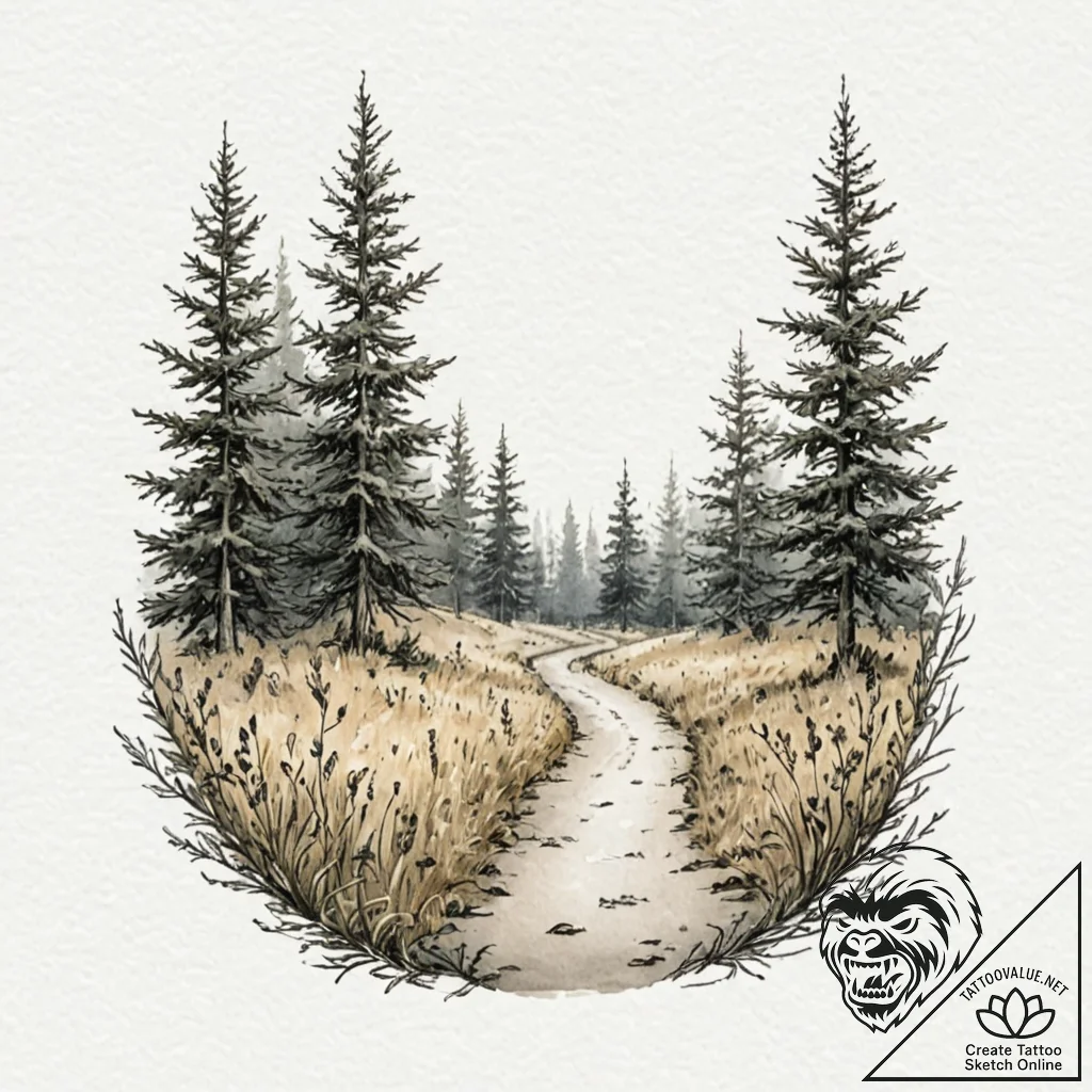 143. (stalker) a melancholic watercolor sketc... - tattoo sketch (№1752749323_0, 17.07.2025 10:48) — tattoovalue.net