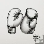 Tattoo design a pair of boxing gloves, well-w… – tattoo sketch (№1752750459_0, 17.07.2025 11:07) — tattoovalue.net