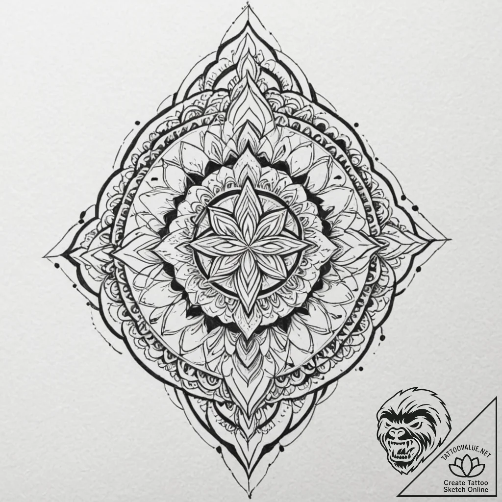 Tattoo design an abstract interpretation of u... - tattoo sketch (№1752751106_0, 17.07.2025 11:18) — tattoovalue.net
