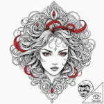 Tattoo design a small, abstract brushstroke r… – tattoo sketch (№1752752143_0, 17.07.2025 11:35) — tattoovalue.net