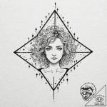 Tattoo sketch a pixelated character dissolvin… – tattoo sketch (№1752752384_0, 17.07.2025 11:39) — tattoovalue.net