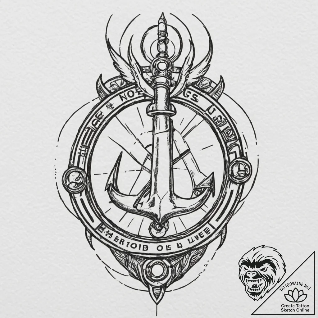 Tattoo sketch a "gg wp" in a sleek, futuristi... - tattoo sketch (№1752752464_0, 17.07.2025 11:41) — tattoovalue.net
