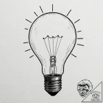 Tattoo design a lightbulb emitting powerful i… – tattoo sketch (№1752752863_0, 17.07.2025 11:47) — tattoovalue.net