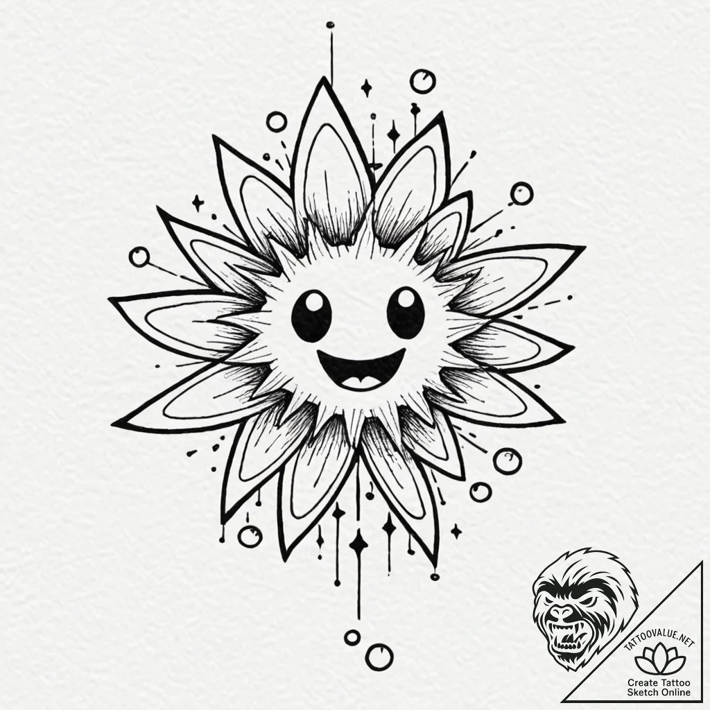 A linework tattoo design of the soot sprites... - tattoo sketch (№1752753023_0, 17.07.2025 11:50) — tattoovalue.net