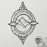 Tattoo design a rough, unpolished stone with… – tattoo sketch (№1752753741_0, 17.07.2025 12:02) — tattoovalue.net