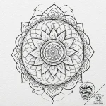 Tattoo design a geometric pattern that embodi… – tattoo sketch (№1752753900_0, 17.07.2025 12:05) — tattoovalue.net