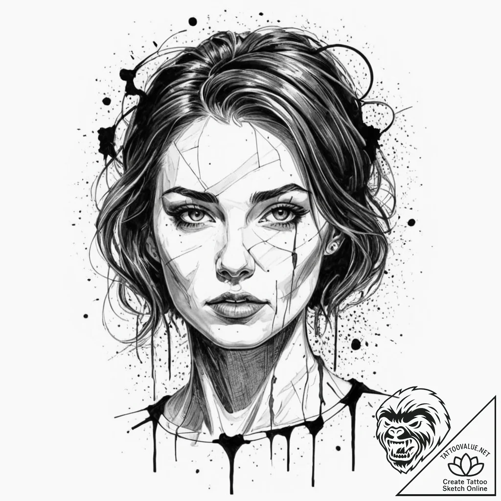 A graphic novel portrait of derek vinyard, to... - tattoo sketch (№1752755732_0, 17.07.2025 12:35) — tattoovalue.net