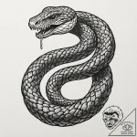 Tattoo sketch a anaconda coiling, for raw pow… – tattoo sketch (№1752756530_0, 17.07.2025 12:48) — tattoovalue.net