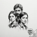 A neo-traditional portrait of the main charac… – tattoo sketch (№1752758289_0, 17.07.2025 13:18) — tattoovalue.net