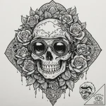 Tattoo design a stylized night vision goggles… – tattoo sketch (№1752760523_0, 17.07.2025 13:55) — tattoovalue.net