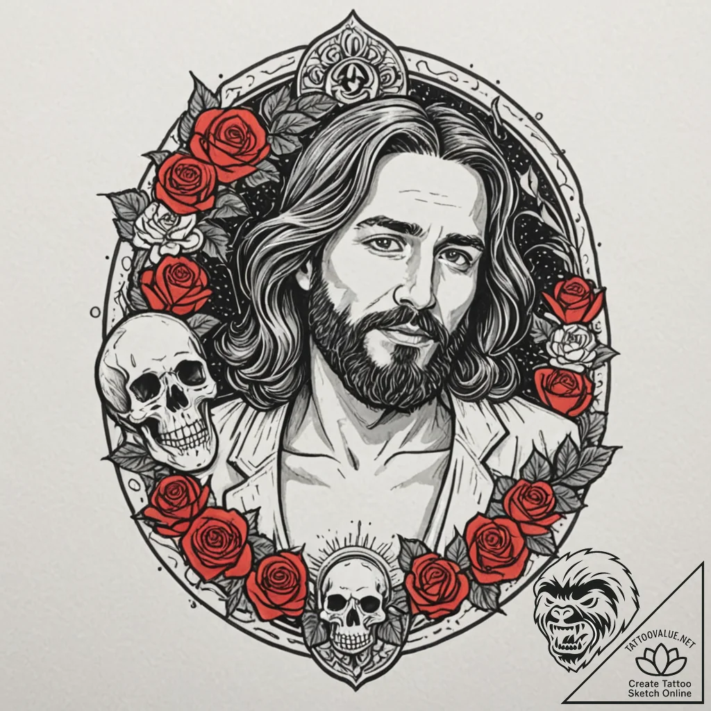 A sketch of jesus quintana from the big lebow... - tattoo sketch (№1752761065_0, 17.07.2025 14:04) — tattoovalue.net