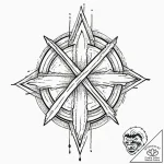 Anarchy, ink illustration for tattoo, black o… – tattoo sketch (№1752761299_0, 17.07.2025 14:08) — tattoovalue.net