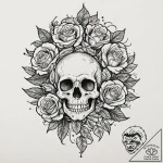 Tattoo sketch a delicate bouquet where each f… – tattoo sketch (№1752769580_0, 17.07.2025 16:26) — tattoovalue.net