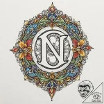 Tattoo sketch a small, hidden initial on the… – tattoo sketch (№1752770641_0, 17.07.2025 16:44) — tattoovalue.net