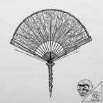 Tattoo design a small, ornate fan., tattoo li… – tattoo sketch (№1752771461_0, 17.07.2025 16:57) — tattoovalue.net