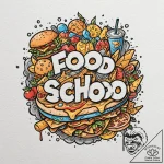 Food & drink, concept art for tattoo, new sch… – tattoo sketch (№1752772362_0, 17.07.2025 17:12) — tattoovalue.net