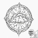 Tattoo sketch a zodiac symbol with a tiny, ab… – tattoo sketch (№1752772443_0, 17.07.2025 17:14) — tattoovalue.net