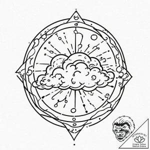 Tattoo sketch a zodiac symbol with a tiny, ab… – tattoo sketch (№1752772443_0, 17.07.2025 17:14) — tattoovalue.net