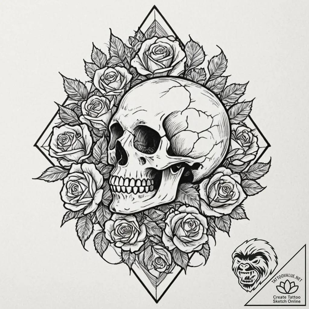 Tattoo sketch an abstract representation of a... - tattoo sketch (№1752772524_0, 17.07.2025 17:15) — tattoovalue.net